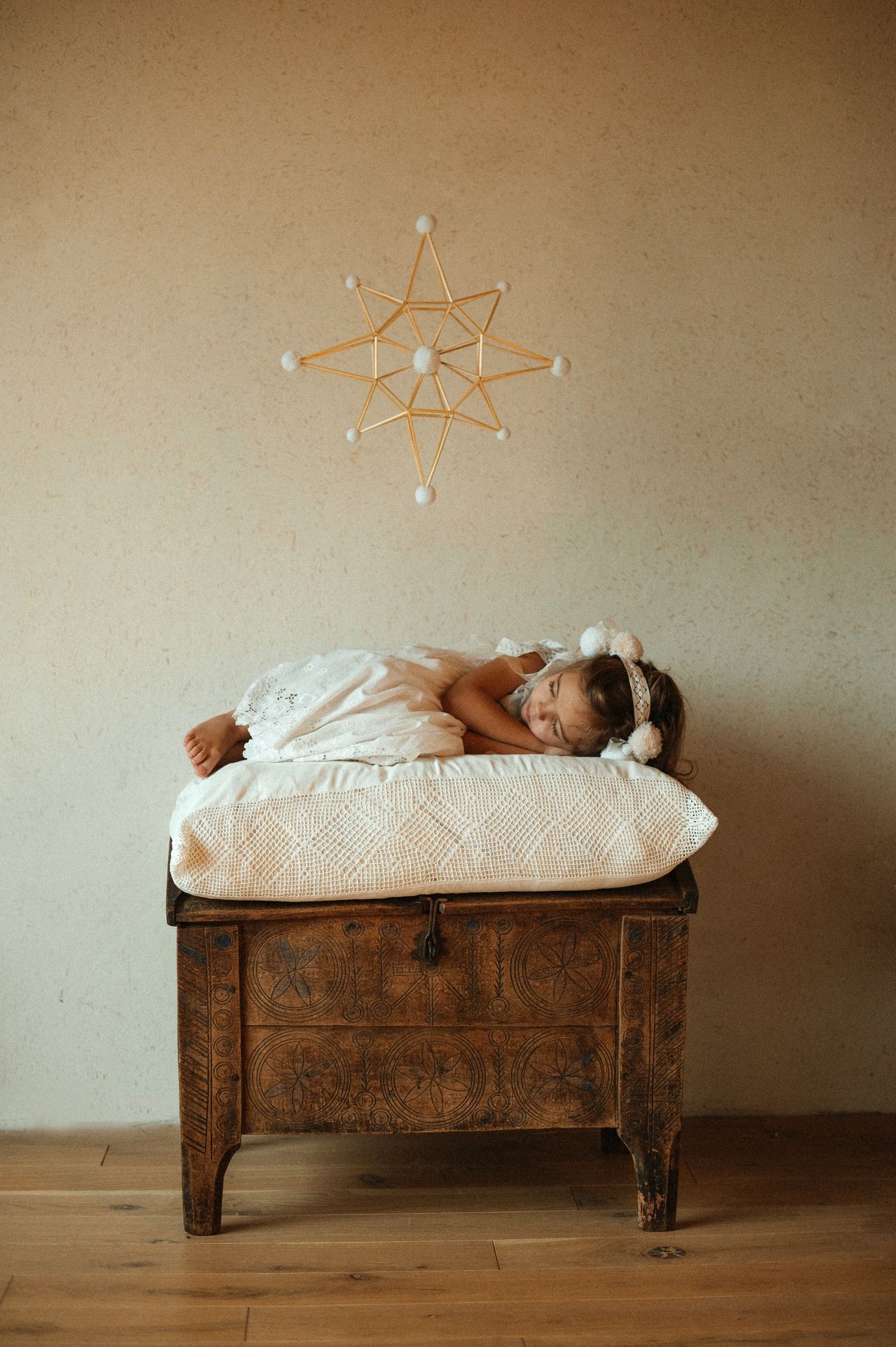 Straw Construction Kit "Snow Star"